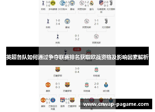 英超各队如何通过争夺联赛排名获取欧战资格及影响因素解析 英超各队如何通过争夺联赛排名获取欧战资格及影响因素解析